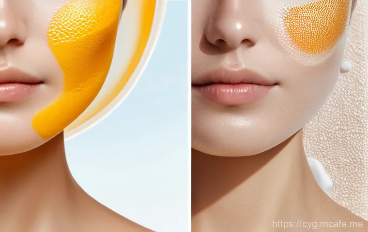 아기 썬크림 비교  화학 vs 자연 유래 설명 사진